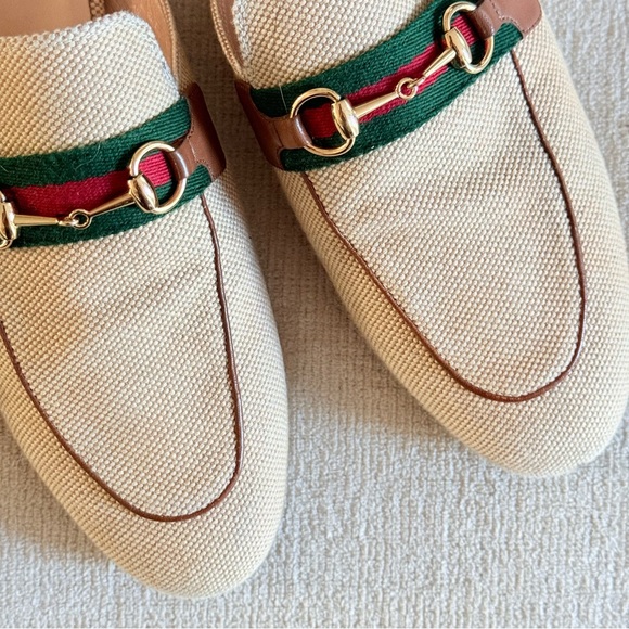 Gucci Princetown Canvas Mules Horsebit Size 40 - Picture 4 of 7